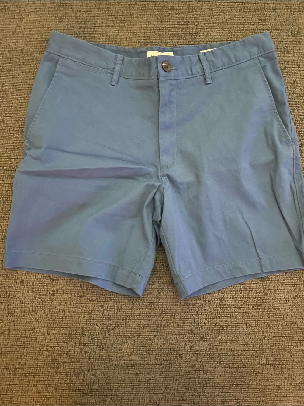 Goodfellow & Co Blue Flat-Front Chino Shorts